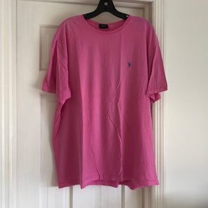 Pink cotton men’s Polo tee